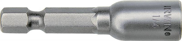 IRWIN 3548321C Nutsetter, 5/16 in Drive, Lobular Drive, 2-9/16 in L, 1/4 in L Shank, Hex Shank