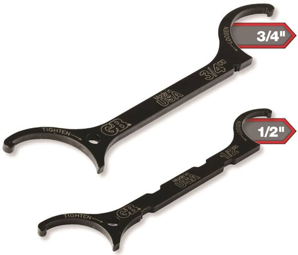 GB LNW-KIT Wrench Kit, 2-Piece, Steel, Black