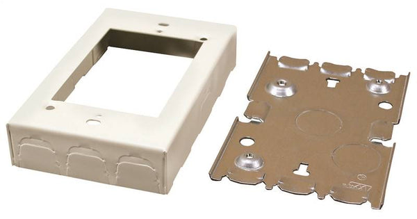 Wiremold B2 Outlet Box, Ivory
