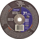 NORTON 07660789097 Cut-Off Wheel, 7 in Dia, 1/8 in Thick, 5/8 in Arbor, 24 Grit, Very Coarse