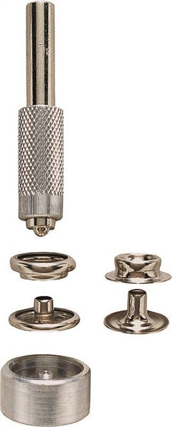 GENERAL 1265 Snap Fastener Kit, Solid Brass, Nickel