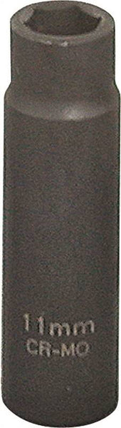 Vulcan Deep Impact Socket, 11 mm Socket, Black Phosphate