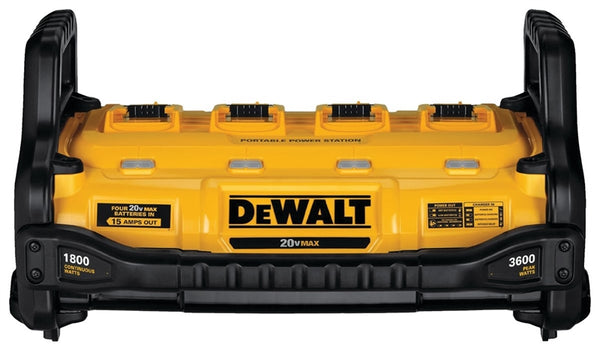 DeWALT DCB1800B Power Station and Simultaneous Battery Charge, 2 A Charge, 4 Ah, 2 hr Charge, 4 -Battery