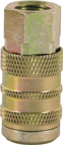 Bostitch IC-14F Hose Coupler, 1-4 x 1-4 in, FNPT, Steel, Plated