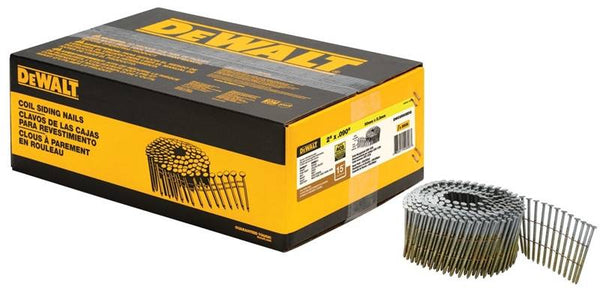 DeWALT DWC6R90BDG Siding Nail, 2 in L, 13 ga Gauge, Steel, Galvanized, Round Head, Ring Shank