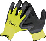 BOSS GUARDIAN ANGEL 8412B Breathable, High-Visibility Gloves, Men's, S, Knit Wrist Cuff, Latex Coating, Polyester Glove