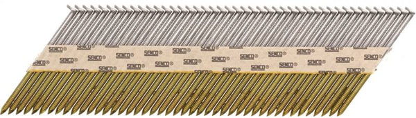 SENCO GE24APBX Collated Nail, 2-3/8 in L, Steel, Bright Basic, Clipped Head, Ring Shank