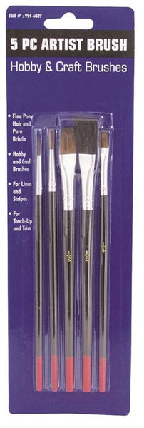 ProSource A55505 Artist Brush Set, Wood Handle