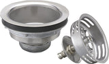 Plumb Pak PP5410 Basket Strainer, Stainless Steel, For: 3-1/2 in Dia Opening Kitchen Sink