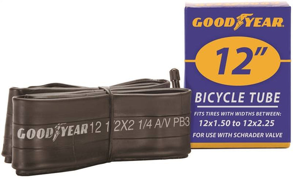KENT 91073 Bicycle Tube, Butyl Rubber, Black, For: 12 x 1-1/2 to 2-1/4 in W Bicycle Tires