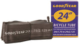 KENT 91078 Bicycle Tube, Butyl Rubber, Black, For: 24 x 1-3/4 in to 2-1/8 in W Bicycle Tires