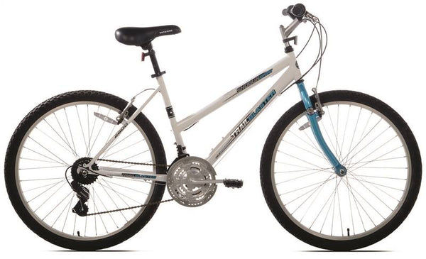 KENT 52677 Bicycle, Women's, Steel Frame, 26 in Dia Wheel, Terrain Teal/White