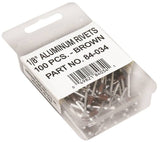 Amerimax 84034 Gutter Rivet, 1-1/2 in L, Aluminum