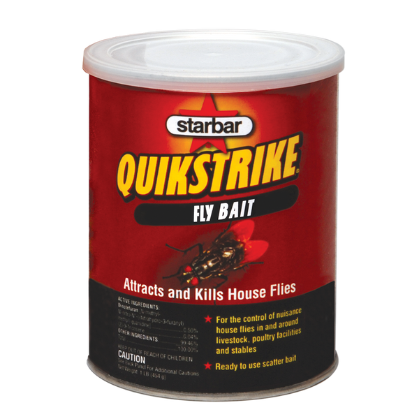 Starbar QUIKSTRIKE Fly Bait, Granular, Fish, 1 lb Can